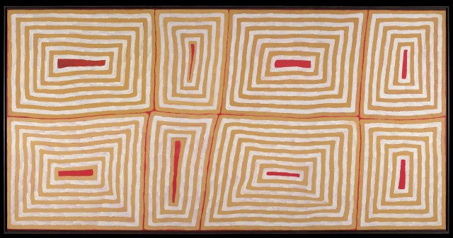 Untitled painting of concentric rectangles