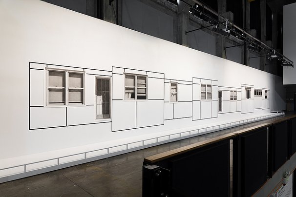 Fibro Façade (Installation view at Casula Powerhouse Arts Centre, 2018)